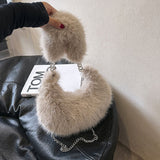 Laden Sie das Bild in den Galerie-Viewer, Winter Fox Fur Crossbody Bags For Women-Showtown