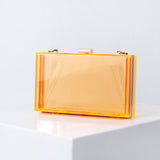 Load image into Gallery viewer, Women Evening Box Clear Acrylic Clutch Bag ,Acrylic Purse-Showtown