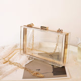 Cargar imagen en el visor de la galería, Women Evening Box Clear Acrylic Clutch Bag ,Acrylic Purse-Showtown