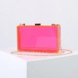 Charger l&#39;image dans la galerie, Women Evening Box Clear Acrylic Clutch Bag ,Acrylic Purse-Showtown