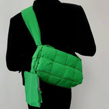 Load image into Gallery viewer, Woven Puffer Sling Bag with Purse-Showtown