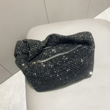 將圖片載入圖庫檢視器 Bling Rhinestone Knot Clutch Bag-Showtown