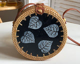 Load image into Gallery viewer, Designer Round Woven Rattan Shell Bag Purses-Showtown