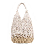 Load image into Gallery viewer, Large Woven Straw Beach Bag For Summer-Showtown