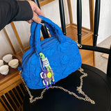 Laden Sie das Bild in den Galerie-Viewer, Quilted Puffer Crossbody Tote Bag Handbag-Showtown
