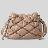 Load image into Gallery viewer, Pu Quilted String Puffer Bag Crossbody Bag -Showtown