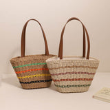 Load image into Gallery viewer, Straw Tote Bag - Showtown