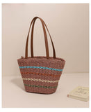 Load image into Gallery viewer, Straw Tote Bag - Showtown