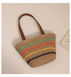 Load image into Gallery viewer, Straw Tote Bag - Showtown