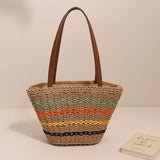 Load image into Gallery viewer, Straw Tote Bag - Showtown