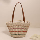 Load image into Gallery viewer, Straw Tote Bag - Showtown