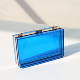 Load image into Gallery viewer, Women Evening Box Clear Acrylic Clutch Bag ,Acrylic Purse-Showtown