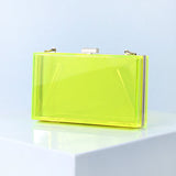 Carica l&#39;immagine nel visualizzatore di Gallery, Women Evening Box Clear Acrylic Clutch Bag ,Acrylic Purse-Showtown