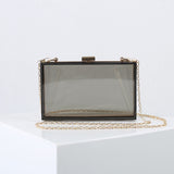 Cargar imagen en el visor de la galería, Women Evening Box Clear Acrylic Clutch Bag ,Acrylic Purse-Showtown